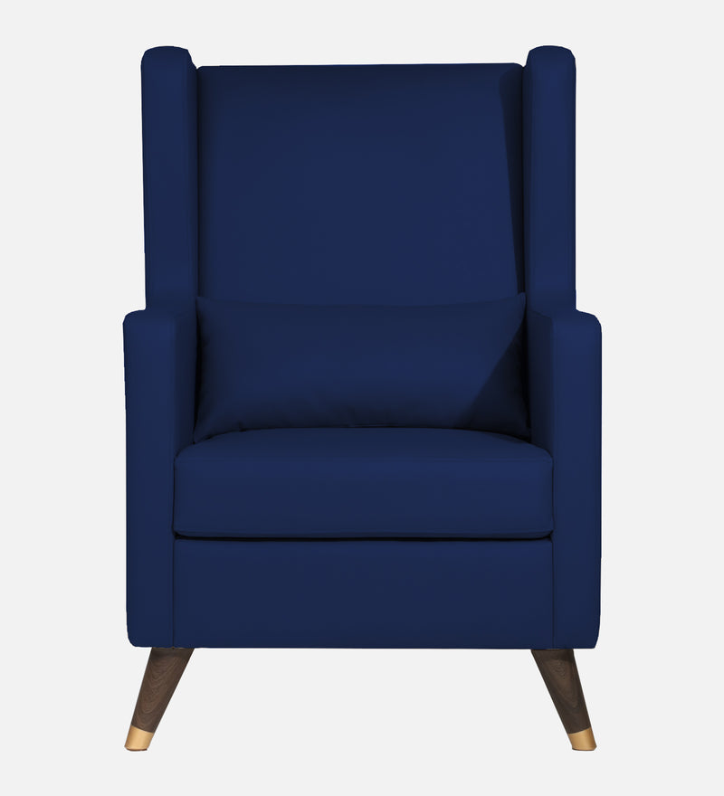 Opulence Velvet Wing Chair With Ottoman