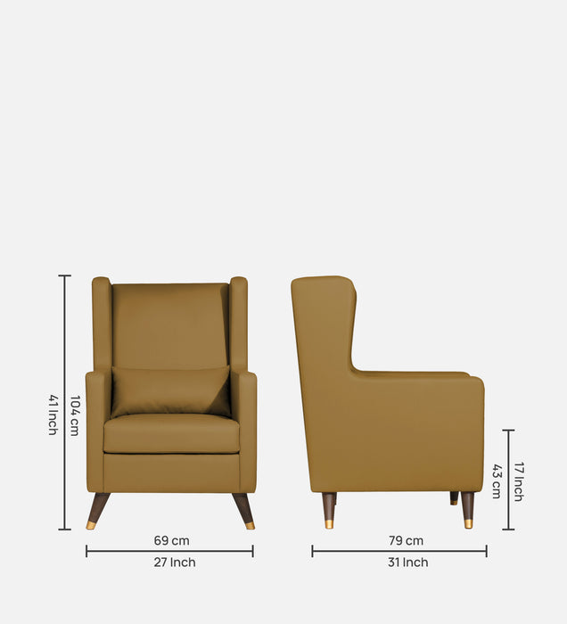 Opulence Velvet Wing Chair With Ottoman
