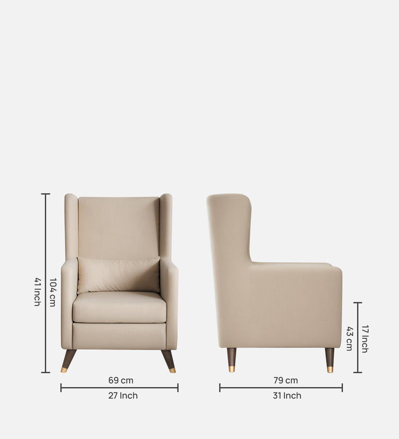 Opulence Velvet Wing Chair With Ottoman