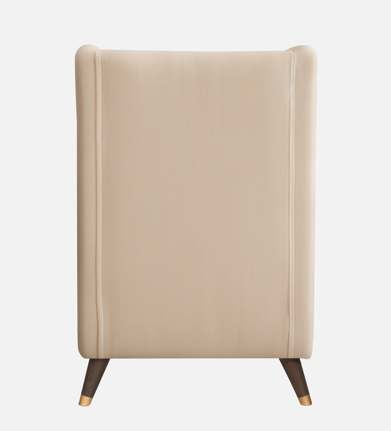 Opulence Velvet Wing Chair With Ottoman