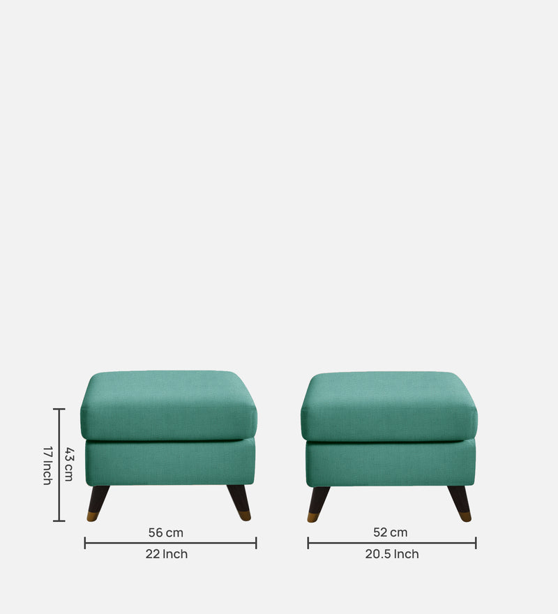 Opulence Fabric Wing Chair With Ottoman