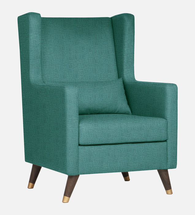 Opulence Fabric Wing Chair With Ottoman