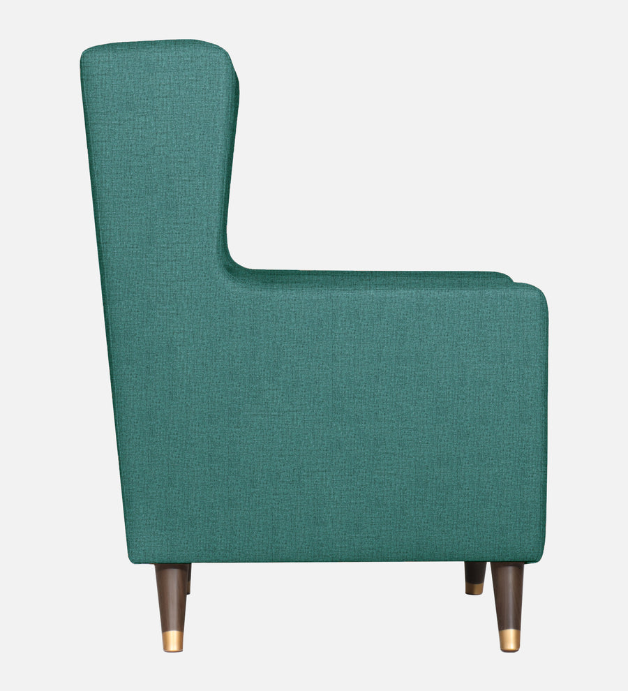 Opulence Fabric Wing Chair With Ottoman