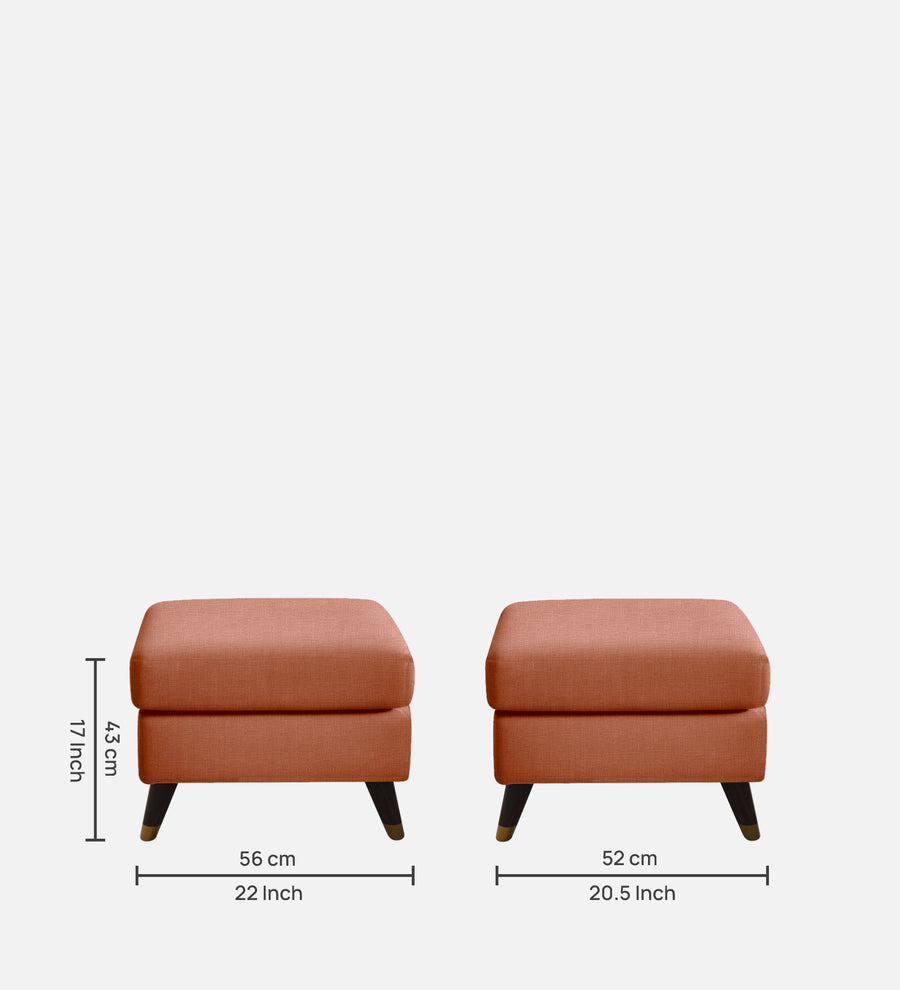 Opulence Fabric Wing Chair With Ottoman