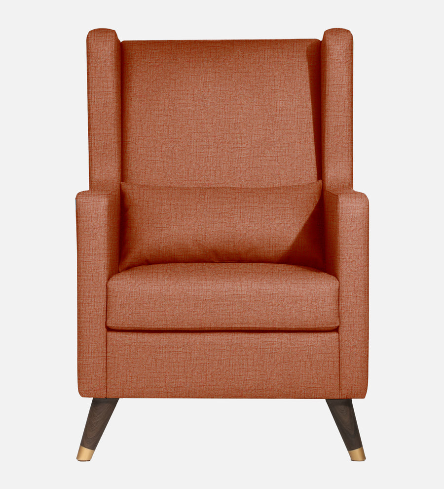Opulence Fabric Wing Chair With Ottoman