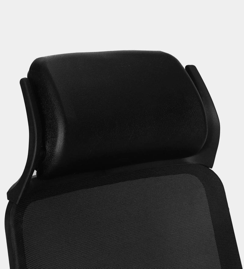 Orion Breathable Mesh Ergonomic Chair in Black Colour with Headrest