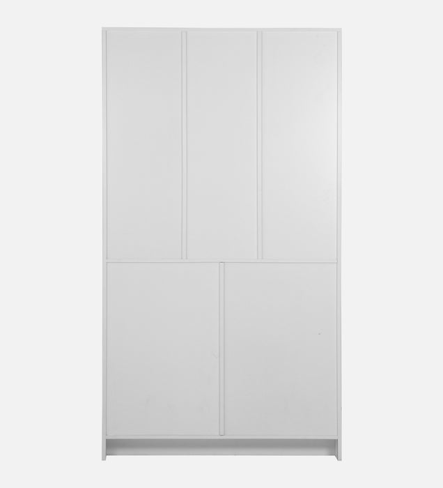 Oscar 2 Door Wardrobe In White & Teak Colour