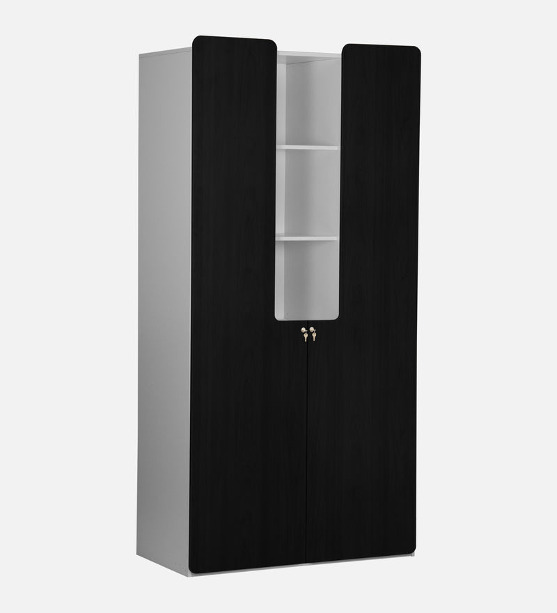 Oscar 2 Door Wardrobe In White & Wenge Colour