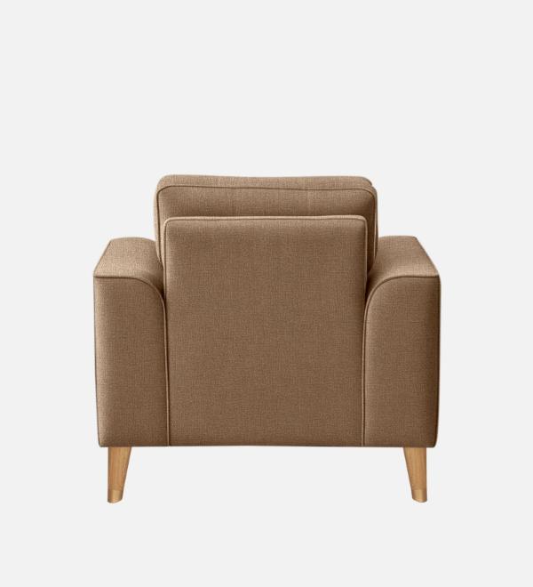 Pedro Nxt Fabric 1 Seater Sofa In Burlap Brown Colour