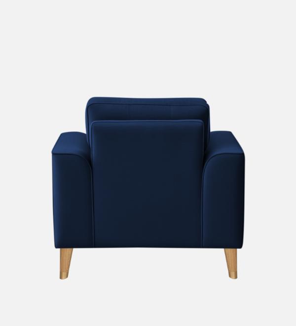Pedro Nxt Velvet 1 Seater Sofa In Celestial Blue Colour