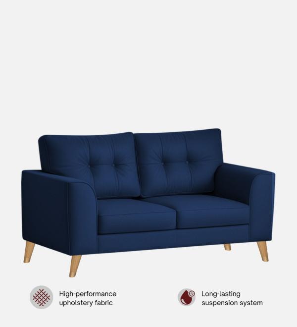 Pedro Nxt Velvet 2 Seater Sofa In Celestial Blue Colour