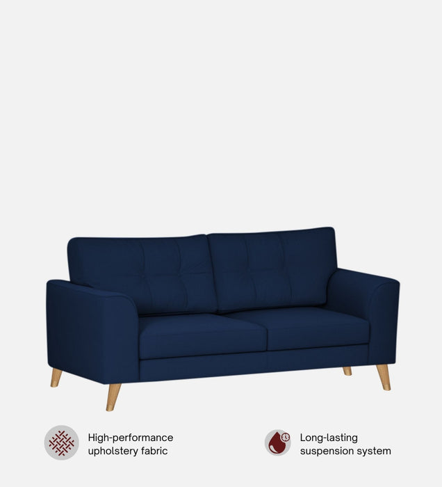 Pedro Nxt Velvet 3 Seater Sofa In Celestial Blue Colour