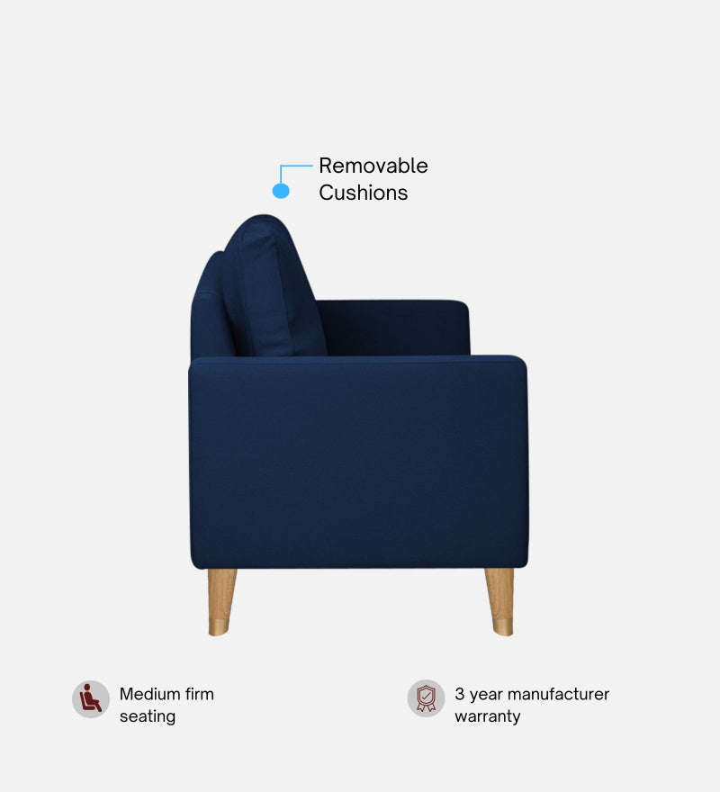 Pedro Nxt Velvet 3 Seater Sofa In Celestial Blue Colour