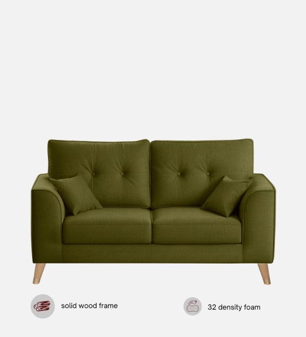 Pedro Nxt Fabric 2 Seater Sofa In Moss Green Colour