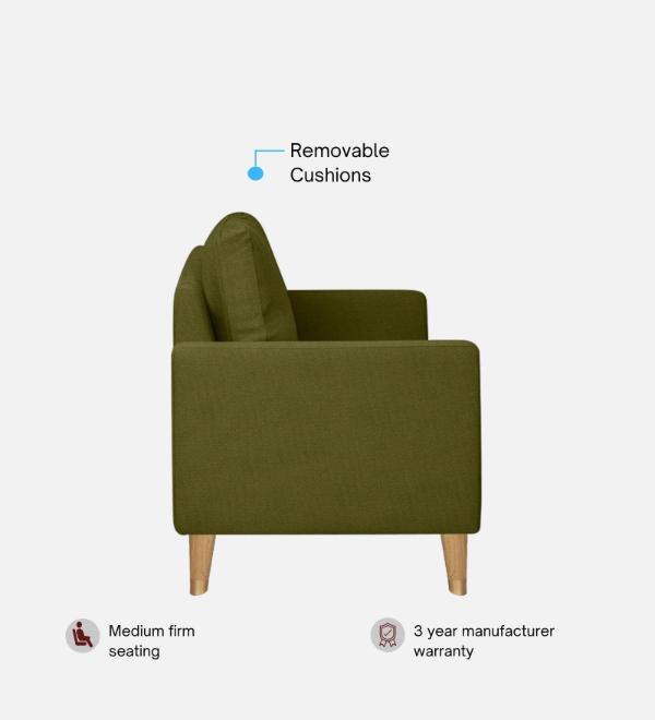 Pedro Nxt Fabric 2 Seater Sofa In Moss Green Colour