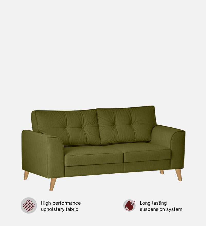 Pedro Nxt Fabric 3 Seater Sofa In Moss Green Colour