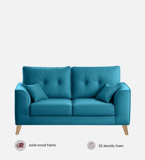 Pedro Nxt Fabric 2 Seater Sofa In Pacific Blue Colour