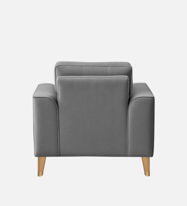 Pedro Nxt Fabric 1 Seater Sofa In Steel Grey Colour