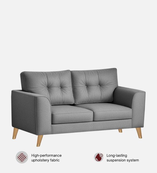 Pedro Nxt Fabric 2 Seater Sofa In Steel Grey Colour