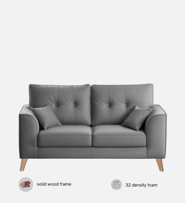Pedro Nxt Fabric 2 Seater Sofa In Steel Grey Colour