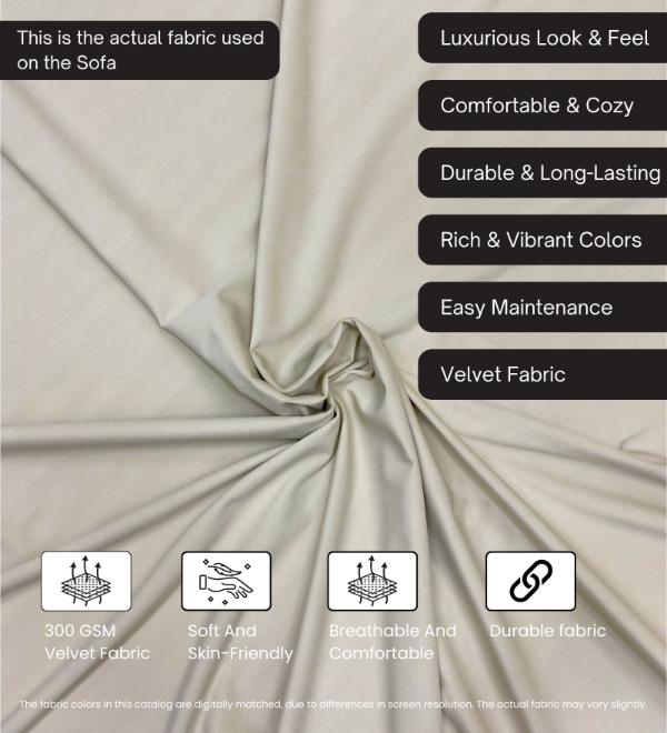 Pedro Nxt Velvet 2 Seater Sofa In Camel Beige Colour