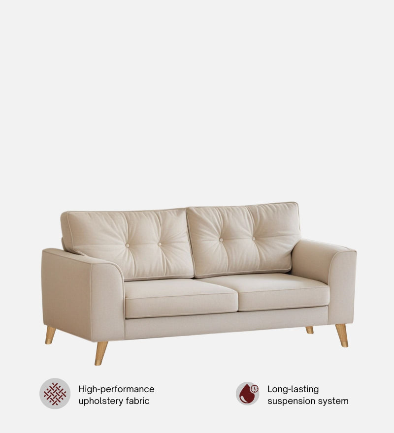 Pedro Nxt Velvet 3 Seater Sofa In Camel Beige Colour