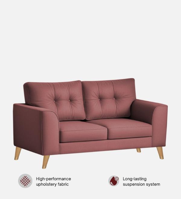 Pedro Nxt Velvet 2 Seater Sofa In Berry Wine Colour