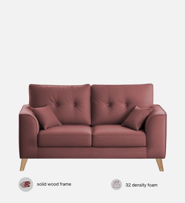 Pedro Nxt Velvet 2 Seater Sofa In Berry Wine Colour