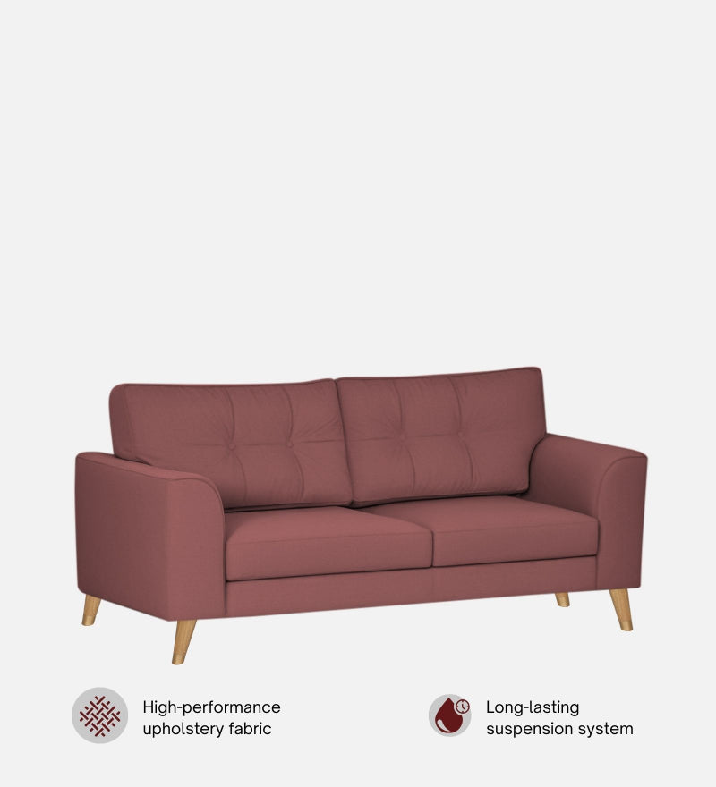 Pedro Nxt Velvet 3 Seater Sofa In Berry Wine Colour