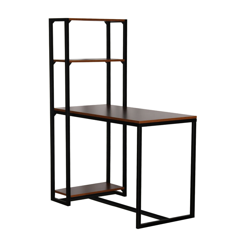 Perth  Study Table In Spiced Accia & Black Colour