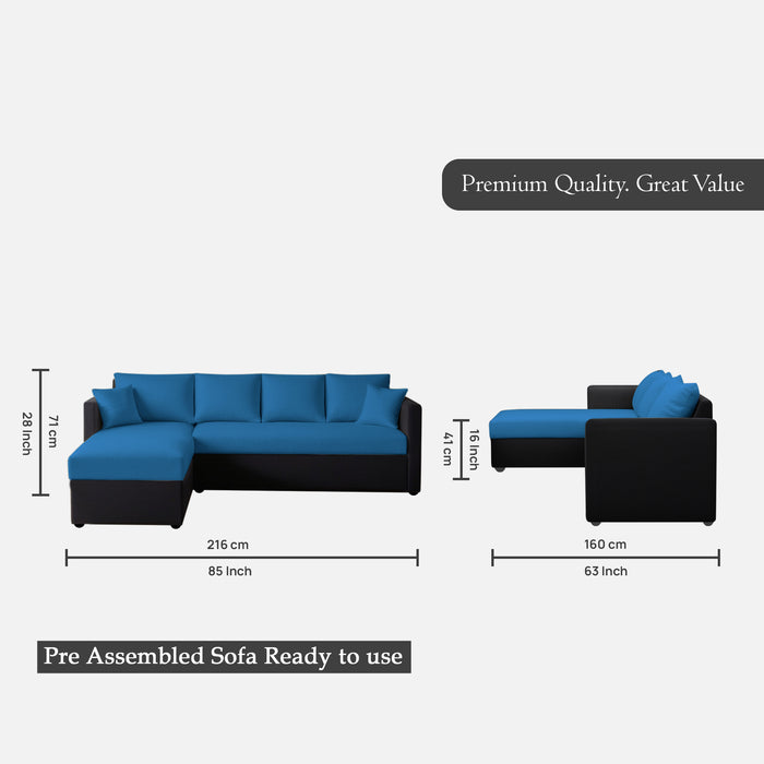 Phantom 6 Seater Fabric Sectional Sofa