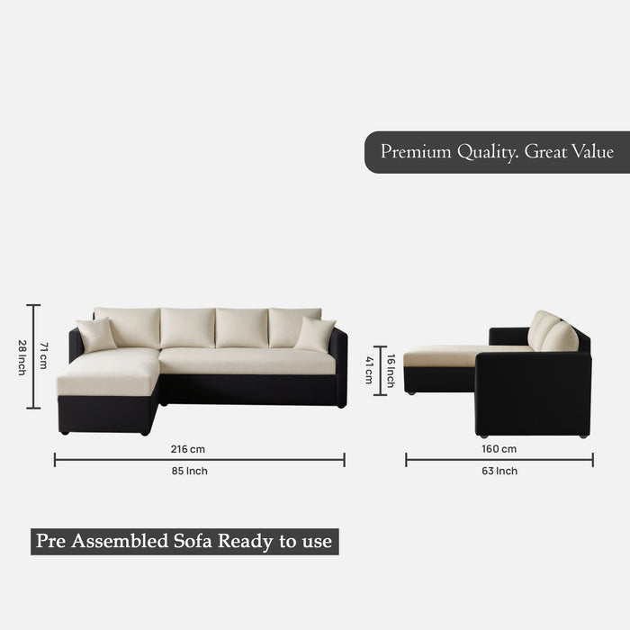 Phantom 6 Seater Fabric Sectional Sofa