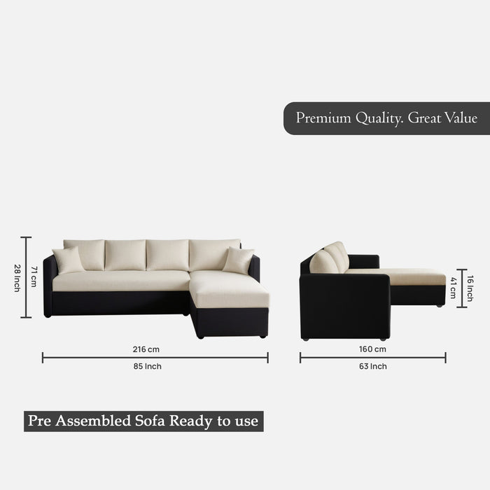 Phantom 6 Seater Fabric Sectional Sofa