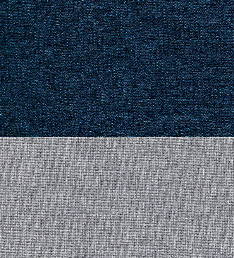 Phantom Fabric LHS 6 Seater Sectional Sofa In Royal Grey & Cool Cobalt Color