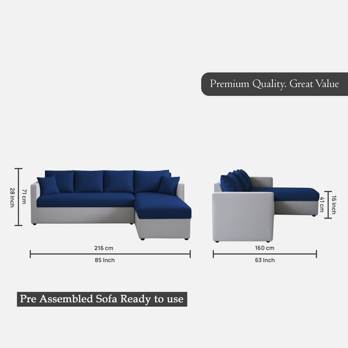 Phantom 6 Seater Fabric Sectional Sofa