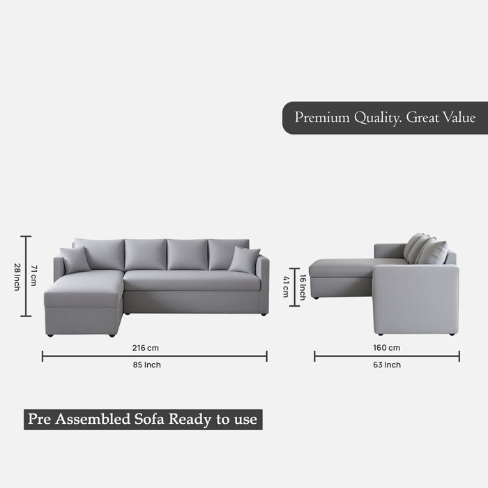 Phantom 6 Seater Fabric Sectional Sofa