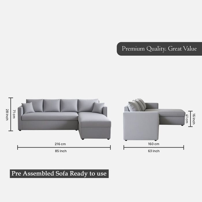 Phantom 6 Seater Fabric Sectional Sofa