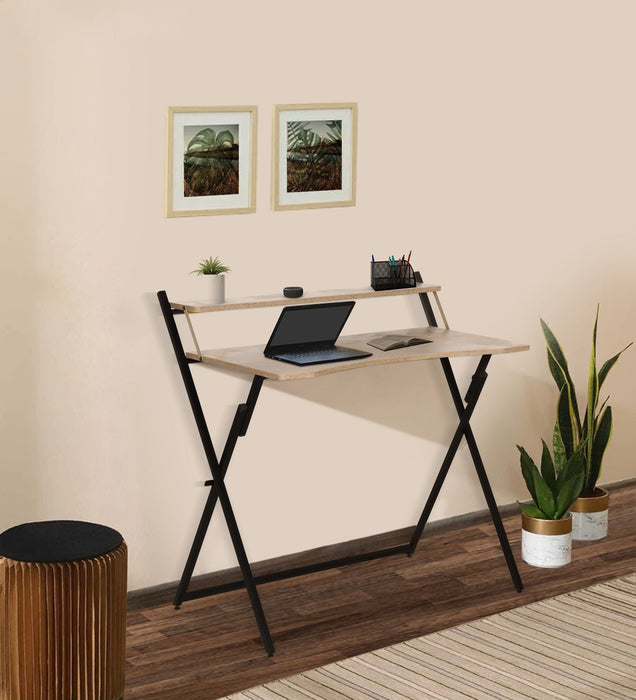 Piano Study Table In Brown caspio & Black Colour