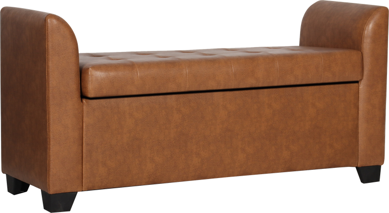 Polo Storage Bench in fabric / Leatherette finish