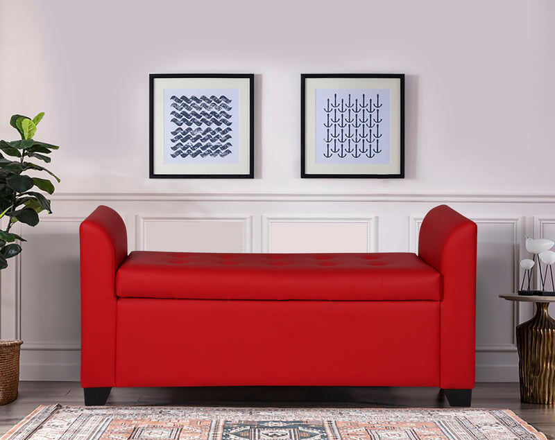 Polo Storage Bench in fabric / Leatherette finish