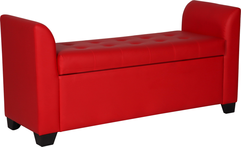 Polo Storage Bench in fabric / Leatherette finish