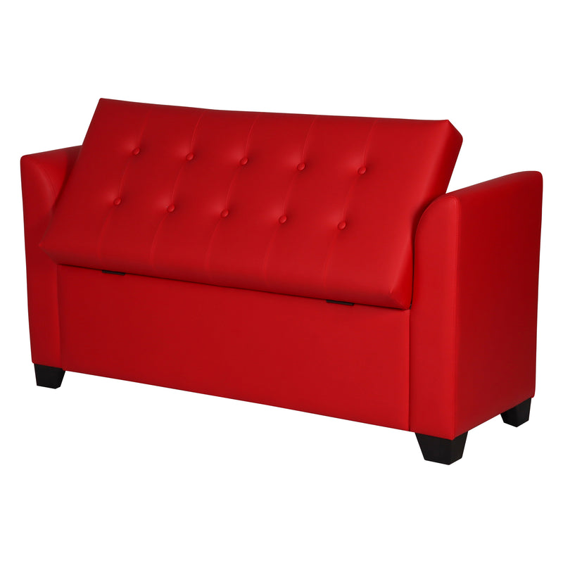 Polo Storage Bench in fabric / Leatherette finish