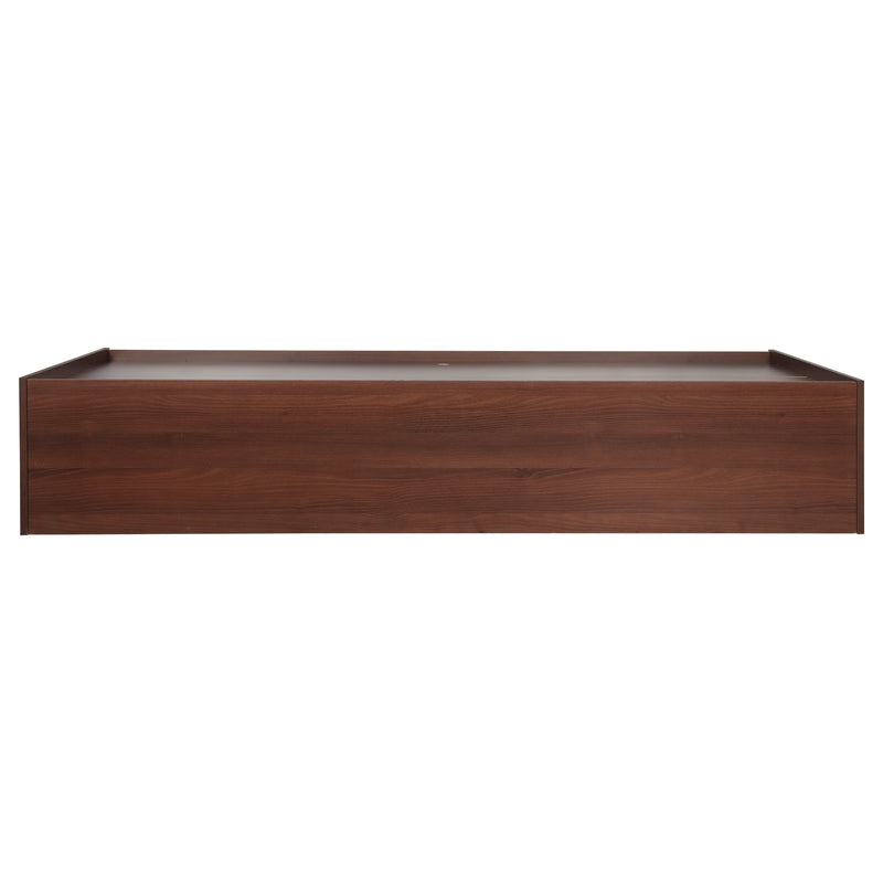 Primus Bed With Storage Engineered Wood Single Walnut Finish