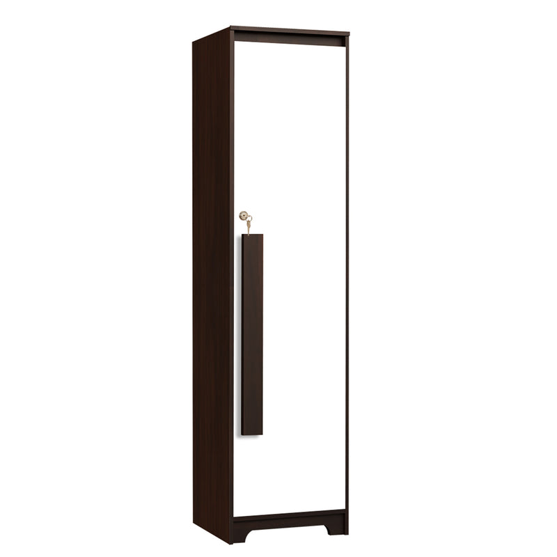 Regal Grand 1 Door Wardrobe Drawer & With/without Mirror In Walnut Marble Finish