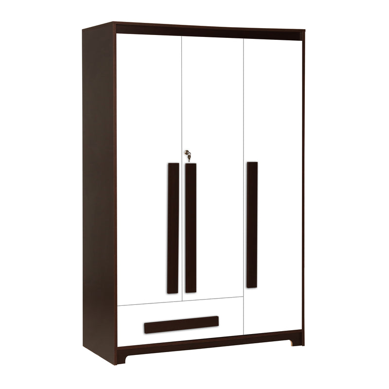 Regal Grand 3 Door without Mirror & with 1 Drawer -Walnut & White