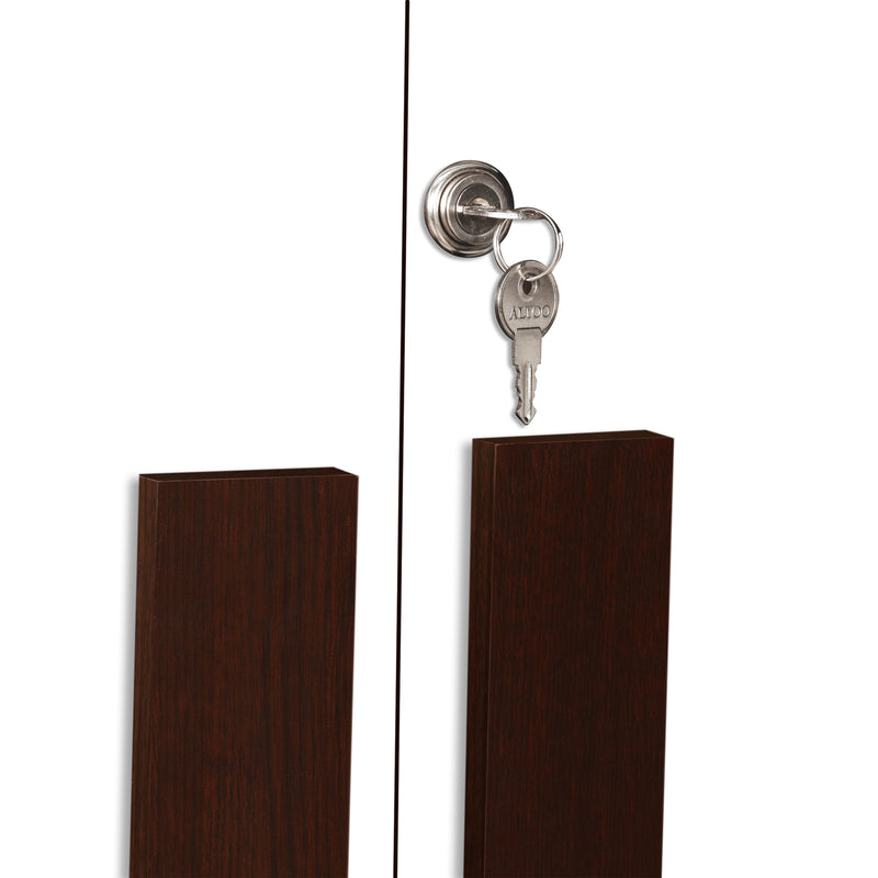 Regal Grand 3 Door without Mirror & with 1 Drawer -Walnut & White