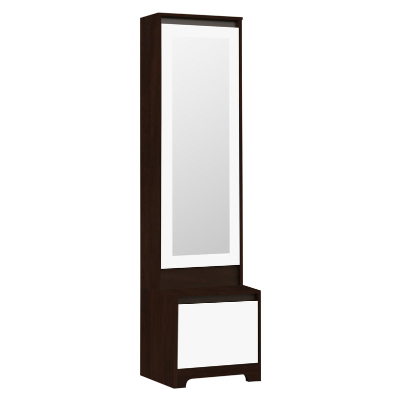 Regal Grand Dresser In White & Walnut Finish