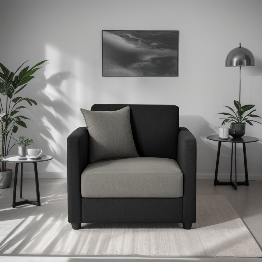 Riya 1 Seater Fabric sofa