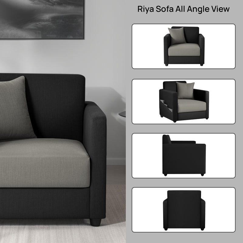 Riya 1 Seater Fabric sofa