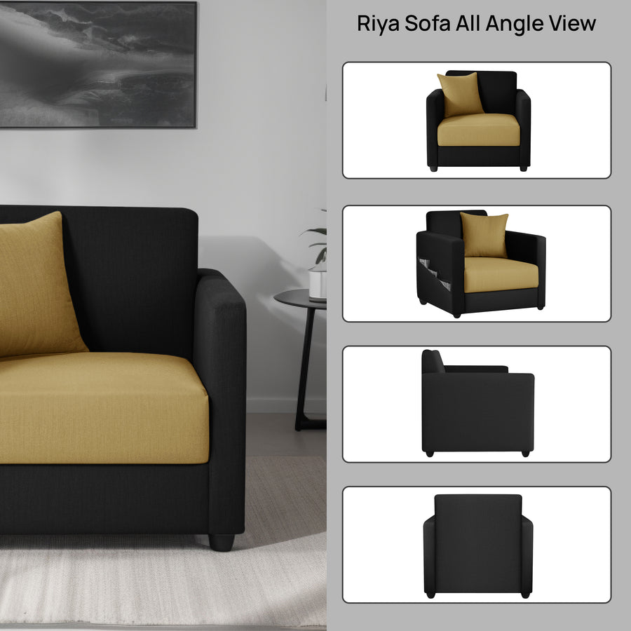 Riya 1 Seater Fabric sofa